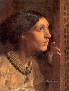 アルバート・ジョセフ・ムーア Painting - シセラの母 窓の外を眺めた女性像 アルバート・ジョセフ・ムーア